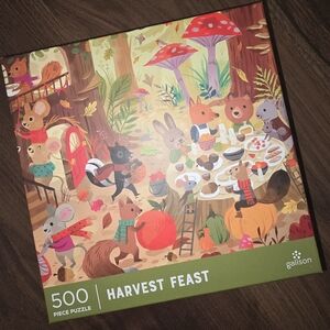 Galison Harvest Feast 500 Piece Puzzle